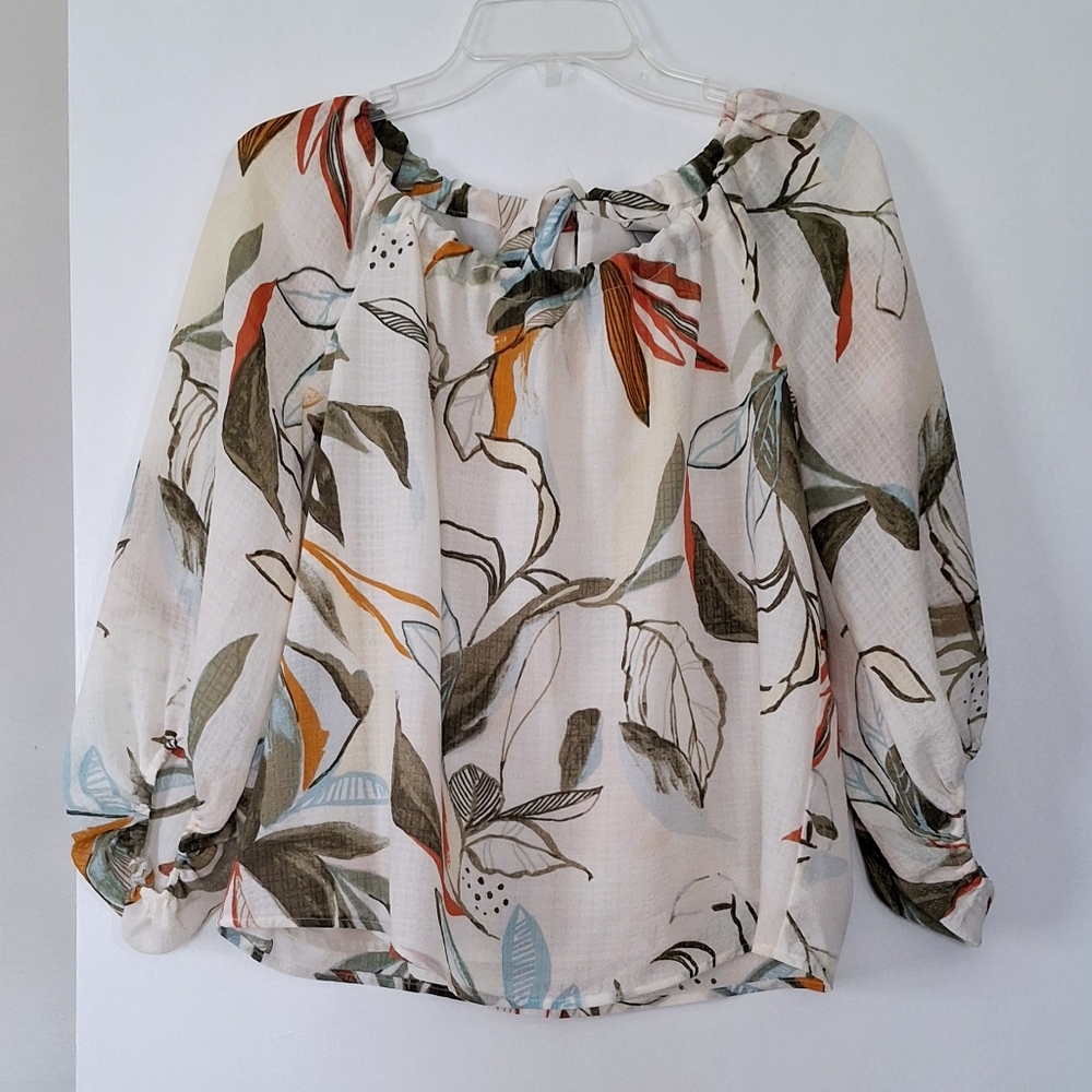 a new day Puff Sleeve Top sz XS